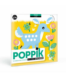 Poppik My First Reusable Sticker Set Forest Baby001 - Poppik