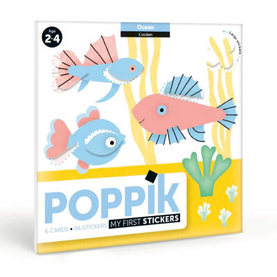 Poppik My First Reusable Sticker Set Ocean Baby008 - 1