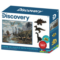 Prime 3D Dinozor Bataklığı Figür Set ve 100 Parça Puzzle Prm/15546 - 1