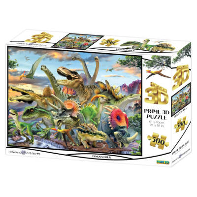Prime 3D Dinozorlar 500 Parça Yetişkin Puzzle Prm/10353 - 1