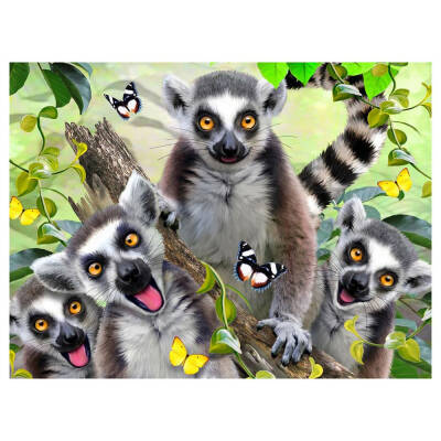 Prime 3D Lemur Pelüş ve Selfie 48 Parça Puzzle Prm/15801 - 2