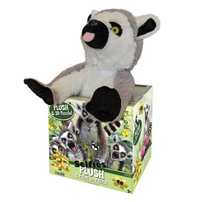 Prime 3D Lemur Pelüş ve Selfie 48 Parça Puzzle Prm/15801 - 1