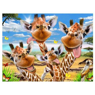 Prime 3D Zürafa Pelüş ve Selfie 48 Parça Puzzle Prm/15802 - 2