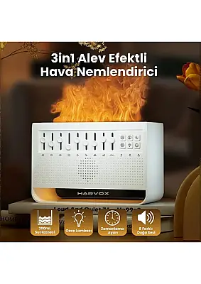 Rastplay Harvox Bluetooth Hoparlörlü Doğa Sesli Hava Nemlendirici - 1