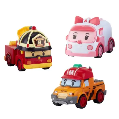 Robocar Poli Gogo City Serisi - Amber, Roy, Mark Oyun Seti Poli/Zr-913 - 4