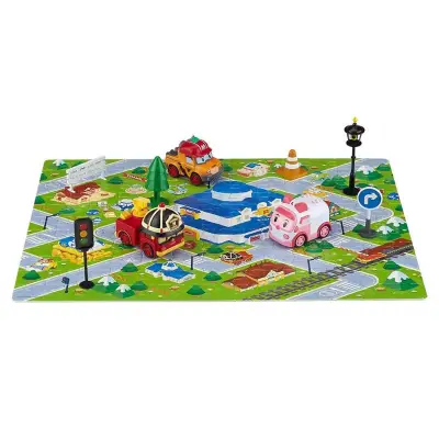 Robocar Poli Gogo City Serisi - Amber, Roy, Mark Oyun Seti Poli/Zr-913 - 2