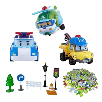 Robocar Poli Gogo City Serisi - Poli, Bucky, Helly Oyun Seti Poli/Zr-912 - 2