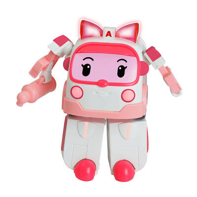 Robocar Poli Işıklı Transformers Robot Figür Amber 83095 - 3