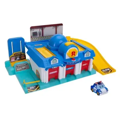 Robocar Poli Let'S Go Ana Merkez Oyun Seti Ve Poli Figür (Sesli Ve Işıklı) Polı/Mrt-664 - 1