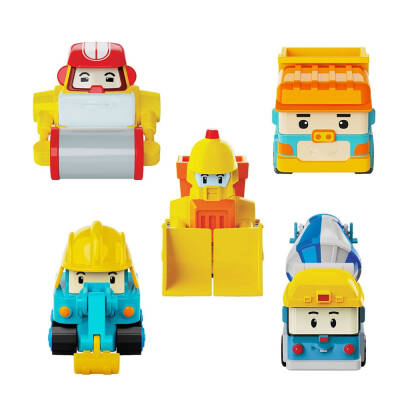 Robocar Poli Mini İnşaat Araçları 5'Li Set Polı/Mrt-761 - 3