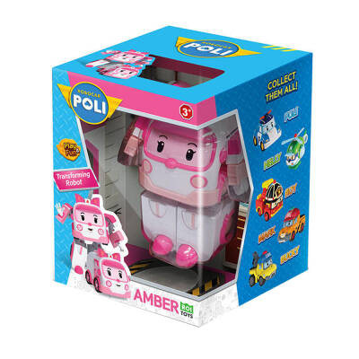Robocar Poli Transforming Robot Figür- Amber Polı/Mrt-0651 - 1