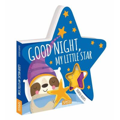 Sassi Goodnight My Little Star - Shaped Board Book - 1