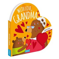 Sassı With Love Grandma - Shaped Board Book - Sassi Junior