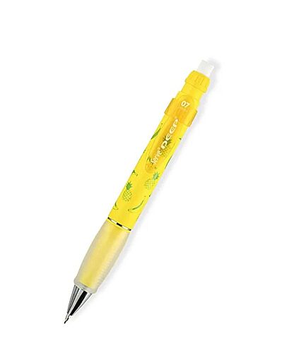Serve Deep Ananas - Muz Desenli Mekanik Uçlu Kalem 0.7 Mm Fosforlu Sarı - 1