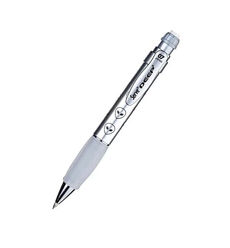 Serve Deep Uzaylı Desenli Mekanik Uçlu Kalem 0.7 Mm Metalik Gri - 1