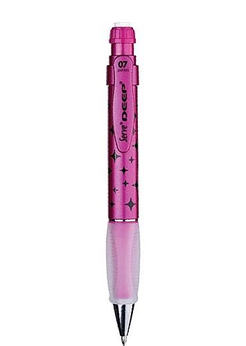 Serve Deep Yıldız Desenli Mekanik Uçlu Kalem 0.7 Mm Metalik Pembe - 1