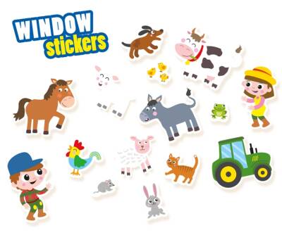 Ses Creative Tak Çıkar Pencere Çıkartmaları - Çiftlik Sc014271 - 4