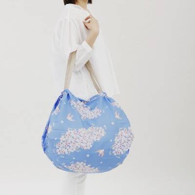 Shupatto Compact Bag Katlanır Çanta - L - Hana ni Tori S477HA - 2