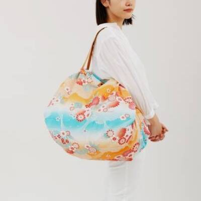 Shupatto Compact Bag Katlanır Çanta - L - Nagare Gumo S477NA - 2