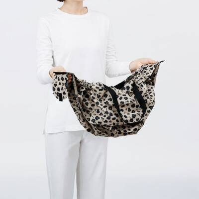 Shupatto Compact Bag Katlanır Çanta - L - Paw Marks S468AS - 5