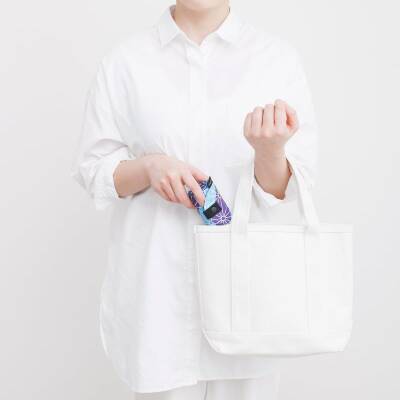 Shupatto Compact Bag Katlanır Çanta - M - Asanoha S464AS - 7