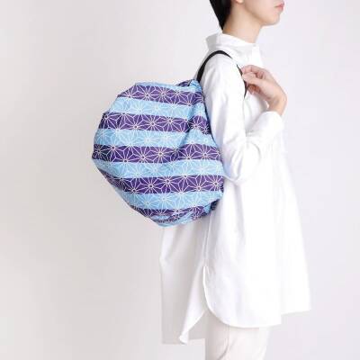 Shupatto Compact Bag Katlanır Çanta - M - Asanoha S464AS - 9