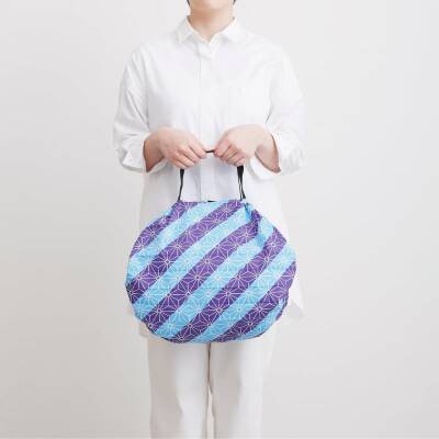 Shupatto Compact Bag Katlanır Çanta - M - Asanoha S464AS - 10