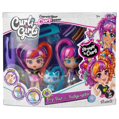 Silverlit Curli Girls Bebek Ve Hayvan 3'lü Set Sıl/82080 - 1