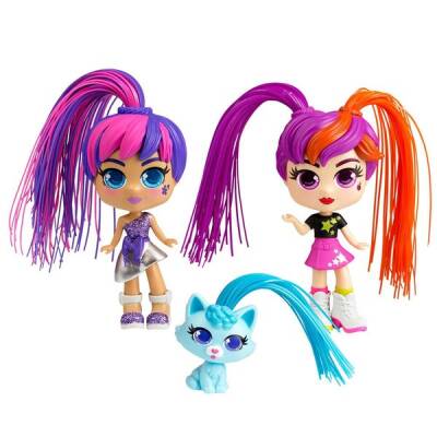 Silverlit Curli Girls Bebek Ve Hayvan 3'lü Set Sıl/82080 - 3