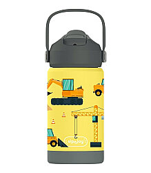 Sipnjoy Flipsip Çocuk Termosu Pipetli Suluk (360 ml) - Builder Buddy - Sipnjoy