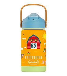 Sipnjoy Flipsip Çocuk Termosu Pipetli Suluk (360 ml) - Farmyard Fun - Sipnjoy