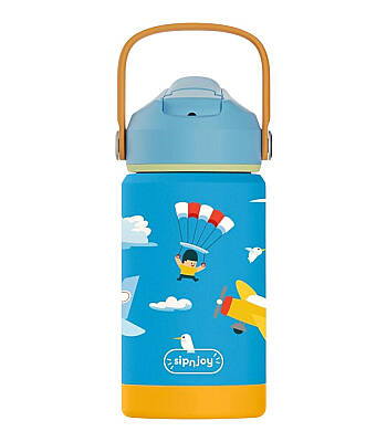 Sipnjoy Flipsip Çocuk Termosu Pipetli Suluk (360 ml) - Fly Pal - 1
