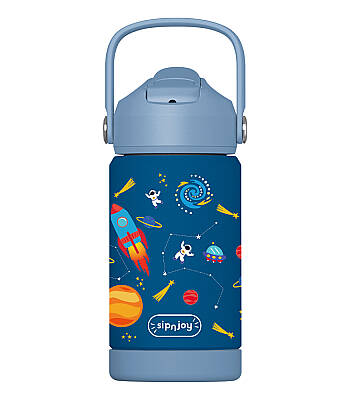 Sipnjoy Flipsip Çocuk Termosu Pipetli Suluk (360 ml) - Star Explorer - 1