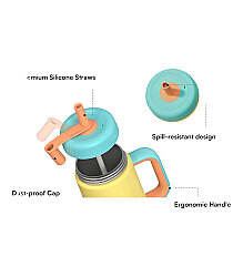 Sipnjoy Handlehug Tumbler Termos Pipetli Suluk (550 ml) - Lacivert - 3