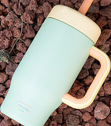 Sipnjoy Handlehug Tumbler Termos Pipetli Suluk (550 ml) - Mint - 4
