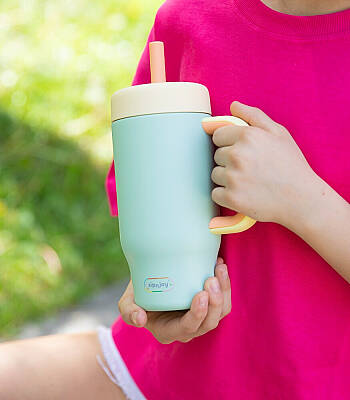 Sipnjoy Handlehug Tumbler Termos Pipetli Suluk (550 ml) - Mint - 3