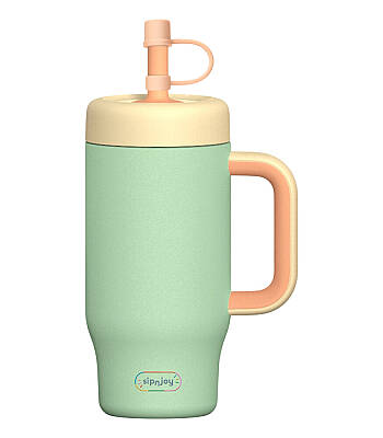 Sipnjoy Handlehug Tumbler Termos Pipetli Suluk (550 ml) - Mint - 1