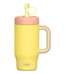 Sipnjoy Handlehug Tumbler Termos Pipetli Suluk (550 ml) - Sarı - Sipnjoy