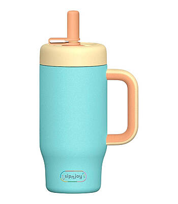 Sipnjoy Handlehug Tumbler Termos Pipetli Suluk (550 ml) - Turkuaz - 1