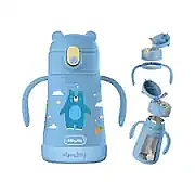 Sipnjoy Sippypals Çocuk Su Termosu (360 ml) - Mor - 3