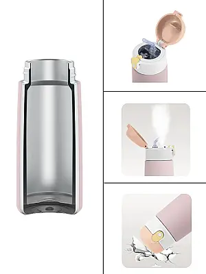 Sipnjoy Sipsquad Çocuk Termosu Pipetli Suluk (480 ml) - Jolly Elephant - 3