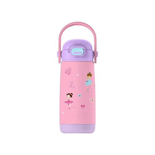 SipnJoy SipSquad Plus Çocuk Su Termosu (480 ml) - Ballerina Sparkle - 1