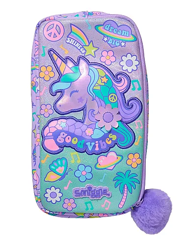 Smiggle All Stars Karakter Cepli Kalem Kutusu Leylak 456171 - 1