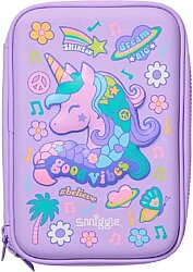 Smiggle All Stars Sert Kapaklı Çift Bölmeli Kalem Kutusu Leylak 456167 - Smiggle