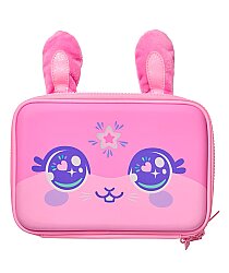 Smiggle All Stars Sert Kapaklı Çift Bölmeli Kalem Kutusu Pembe 456167 - Smiggle