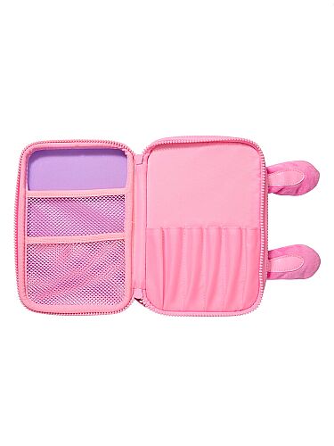 Smiggle All Stars Sert Kapaklı Çift Bölmeli Kalem Kutusu Pembe 456167 - 2