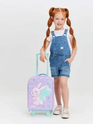 Smiggle Blast Off Junior Tavşan Desenli Çekçek Okul Çantası Lila  452875 - 6