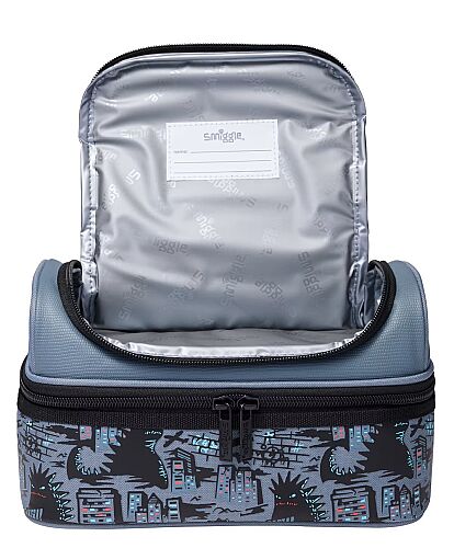 Smiggle Bright Eyes Çift Katlı Beslenme Çantası Gri 457459 - 2