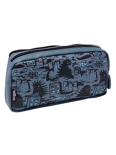 Smiggle Bright Eyes Karakter Cepli Kalem Kutusu Gri 457541 - 2