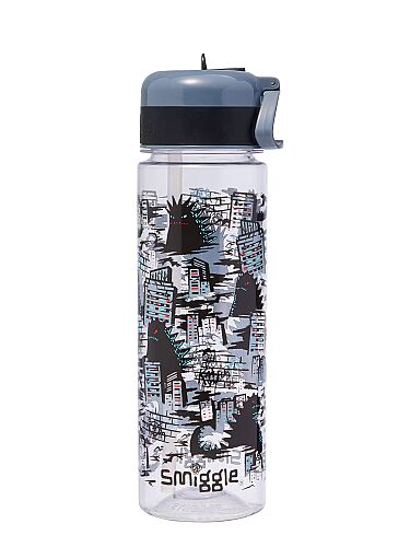 Smiggle Bright Eyes Plastik Suluk 650 ml Gri 457627 - 2
